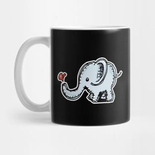 Womens Cute Baby Elephat Mug